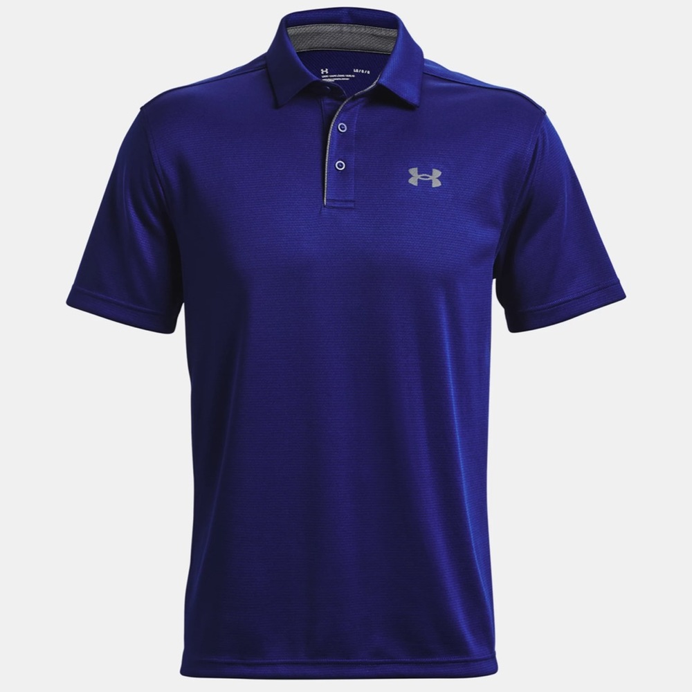 Under Armour Men's Polo HEAT GEAR Dark Blue Size LG
Loose Fit